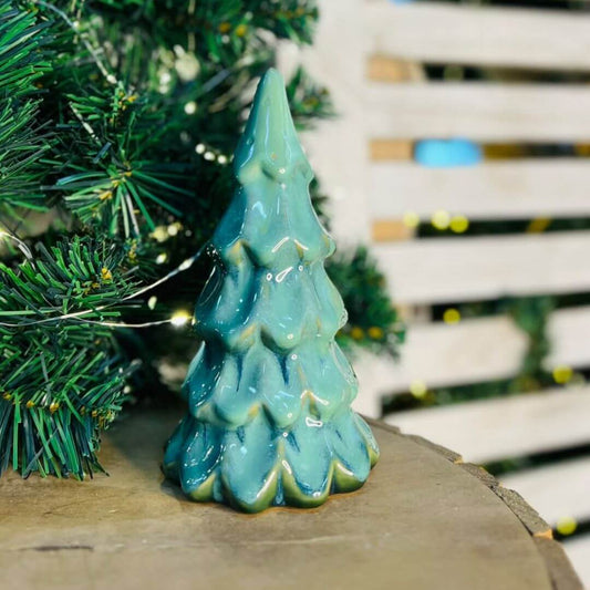 Natal Arvore  Pinheiro Decorativa - 18x9,5x9,5cm
