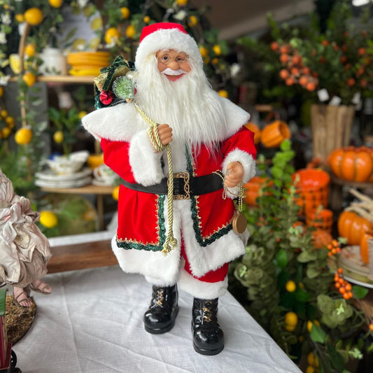 Papai Noel Tradicional com Detalhes - 60cm