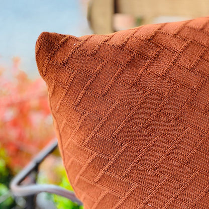 Almofada Tricot Link Terracota - 50cmx50cm (432185)