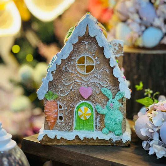 Casinha Decorativa Com Led - 24,5x15,5x18cm