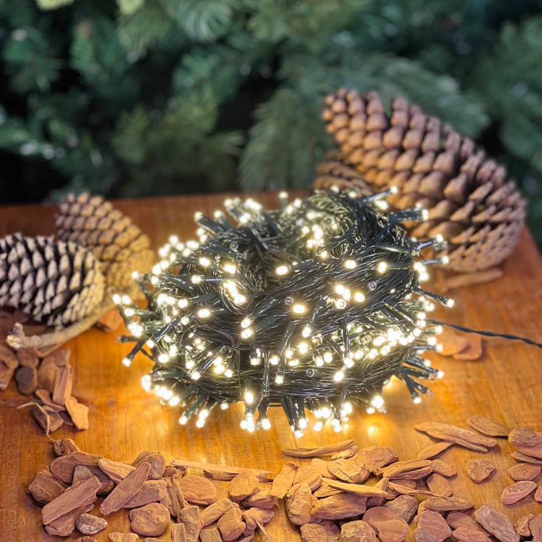 Pisca Led Fio Verde Bivolt - 50m - 500 Leds