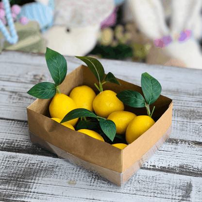 Jogo 8 Peças Decorativas de Limão Siciliano - 6cm