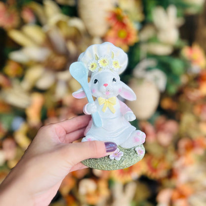 Coelho Confeitero colher resina - 16cm