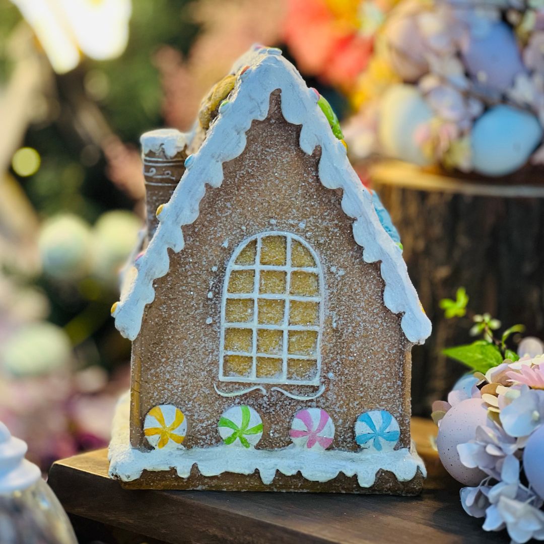 Casinha Decorativa Com Led - 24,5x15,5x18cm