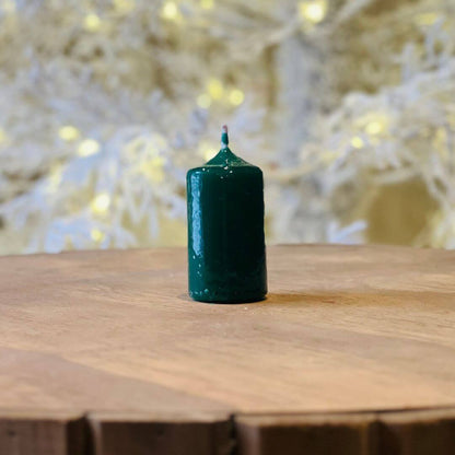 Vela Cilíndrica Verde – 7cm