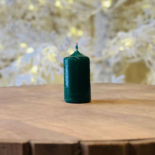 Vela Cilíndrica Verde – 7cm