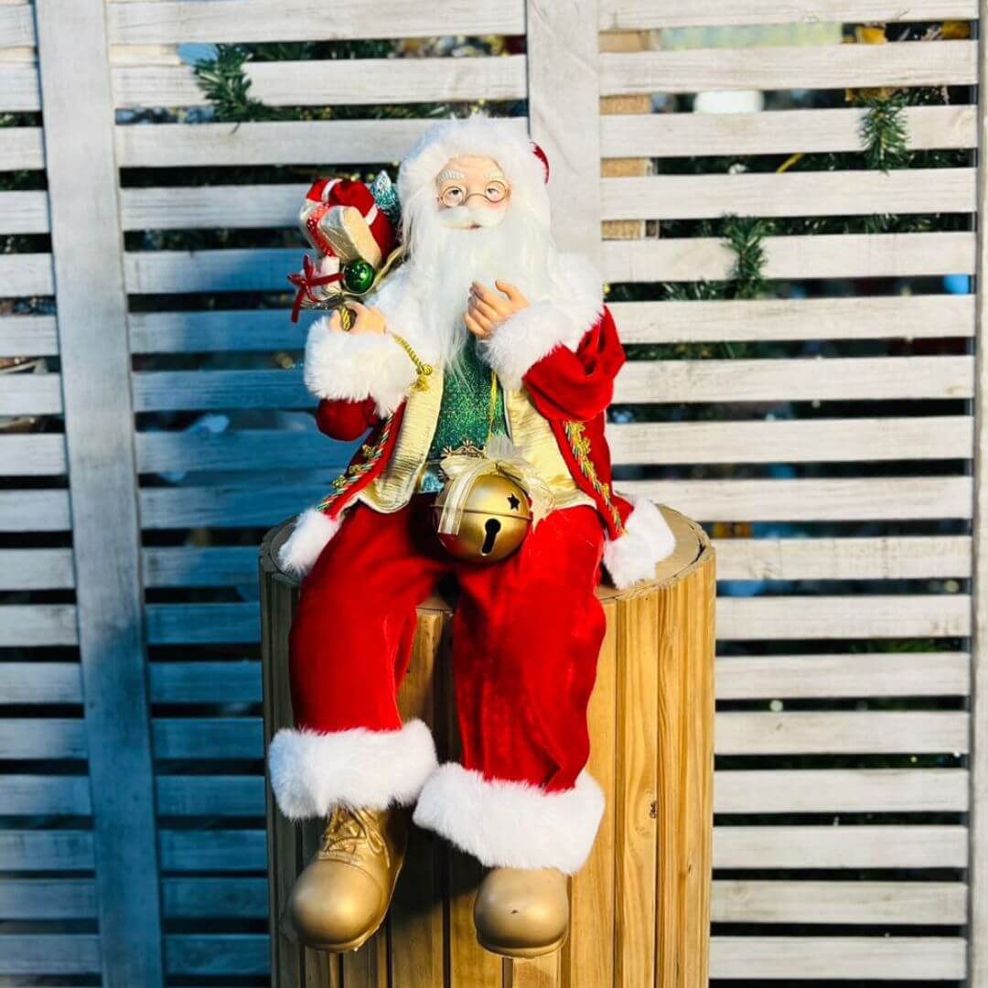 Papai Noel Natal Sentado-  45cm