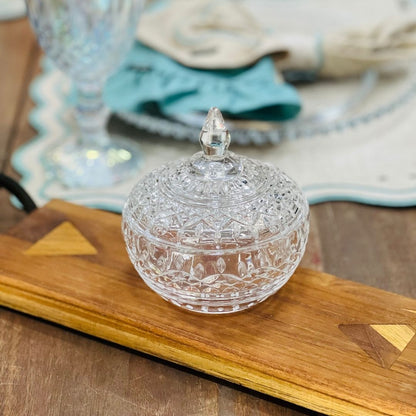 Potiche Decorativo Cristal de Chumbo Lys - 11x12cm