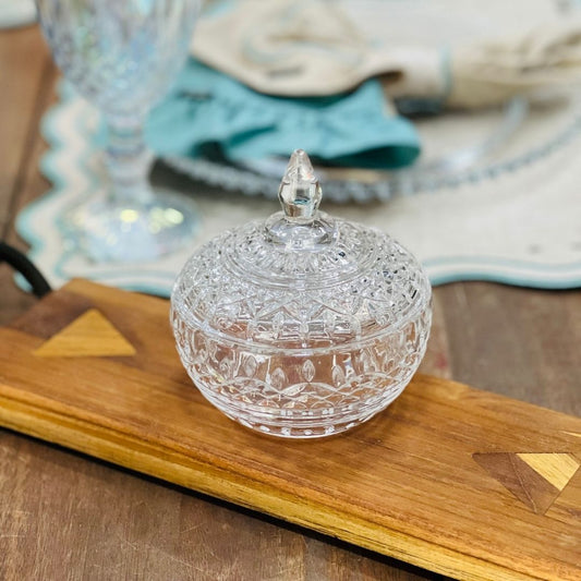 Potiche Decorativo Cristal de Chumbo Lys - 11x12cm