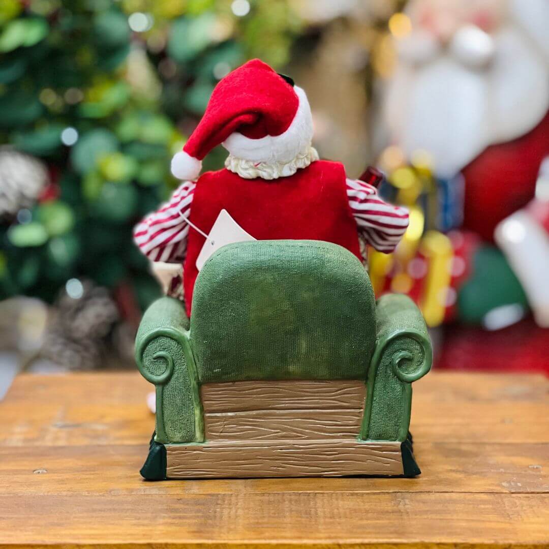 Papai Noel Sentado no Sofá - 28cm