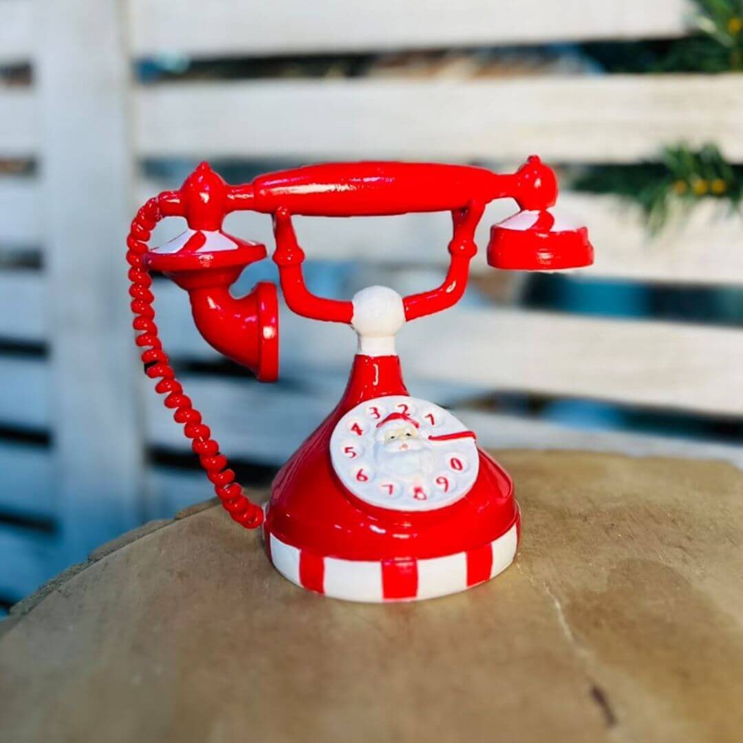 Telefone Com Base Listrada -  18cmx15cm