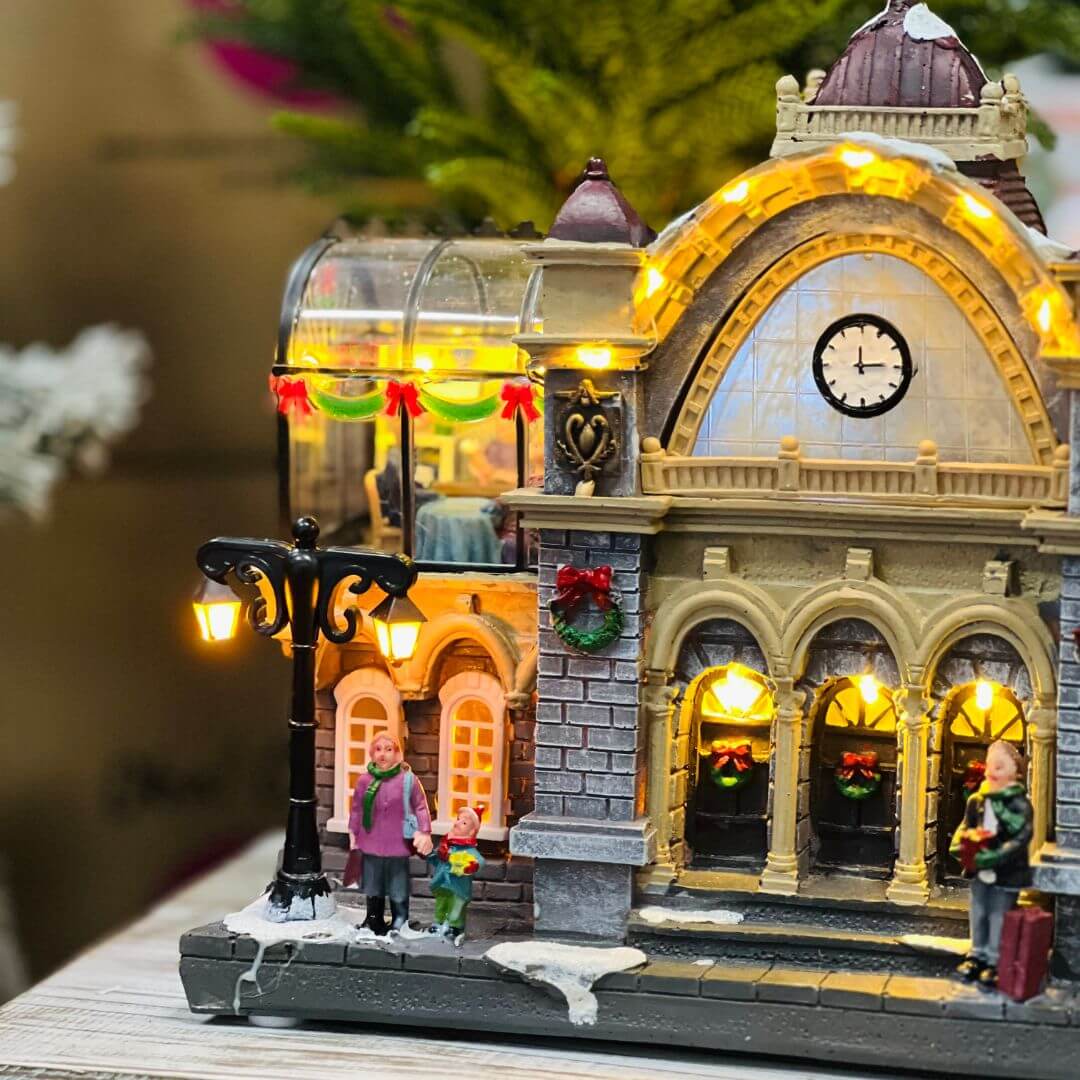 Vila Estacao de Trem - 30cm - Iluminado