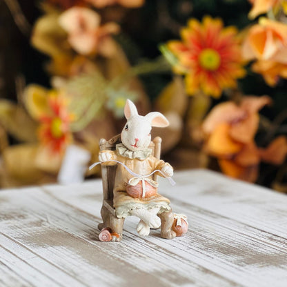 Coelho na Cadeira Resina - 17cm