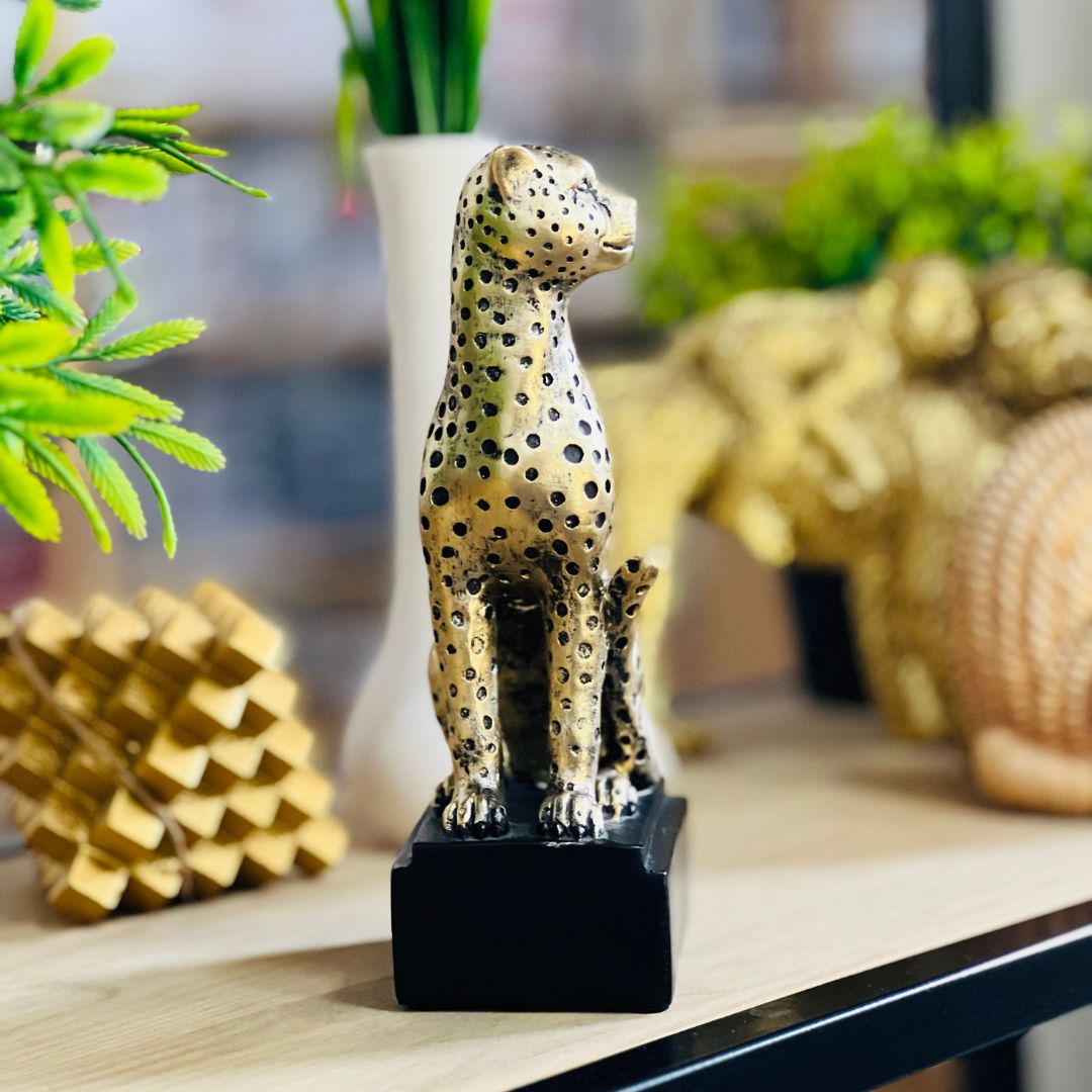 Escultura Em Resina Pantera - 19cm