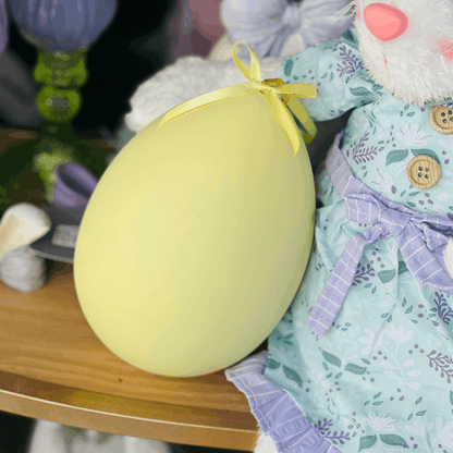 Ovo de Páscoa para Pendurar Amarelo Pastel 18cm