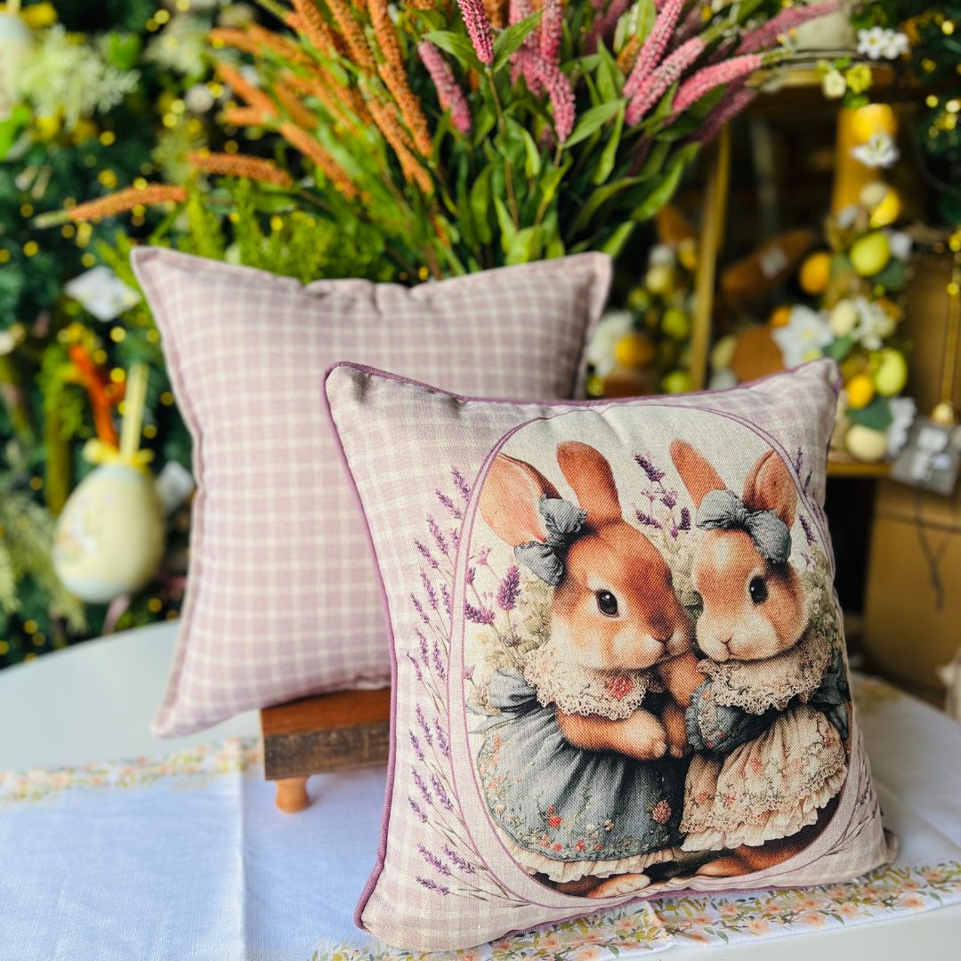 Capa Páscoa Xadrez 43x43cm (399178)