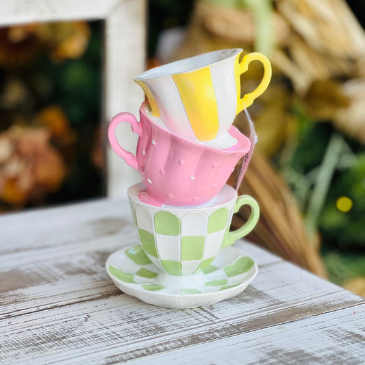 Porta-velas Xícara (Alice no País das Maravilhas) - 16cm