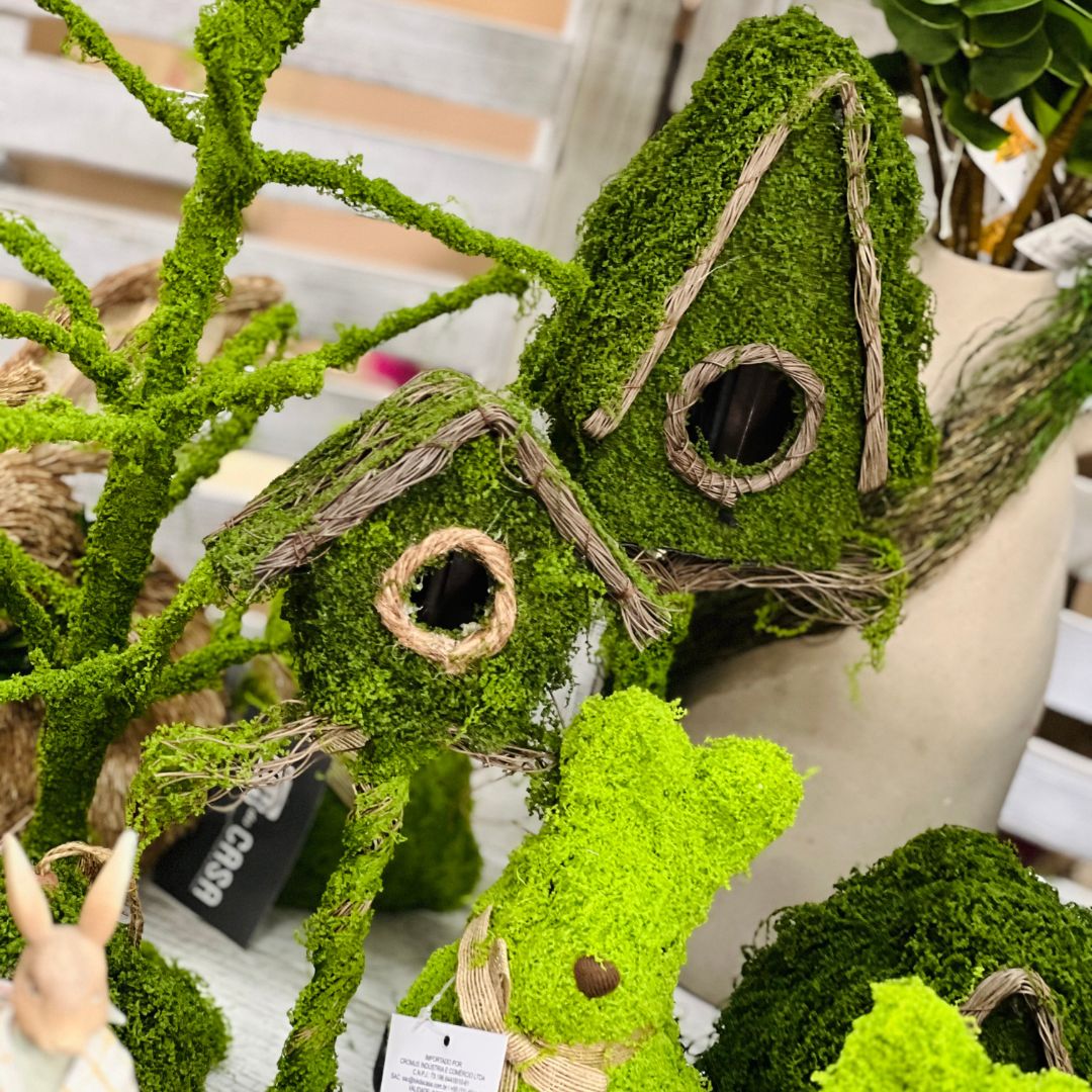 Casa de Passarinho Musgo Verde - 32cm