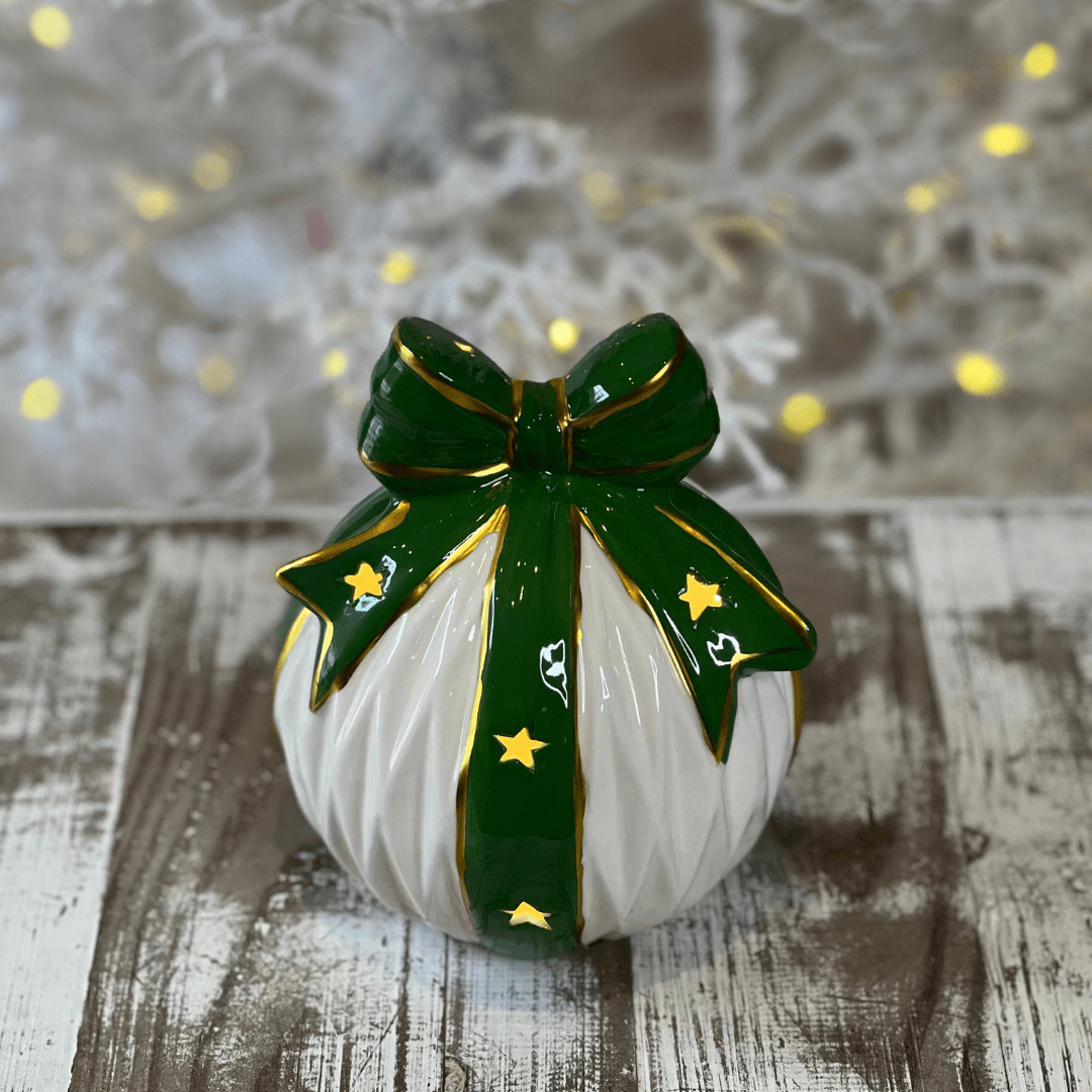 Natal Bola Decorativa com LED - 16,3