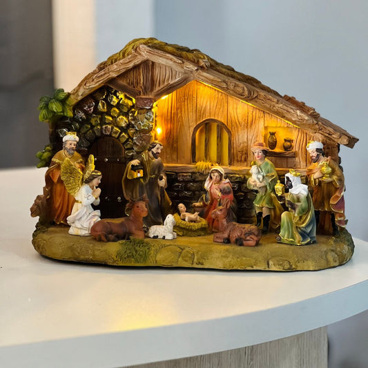 Presepio Musical Com Led - 35cm