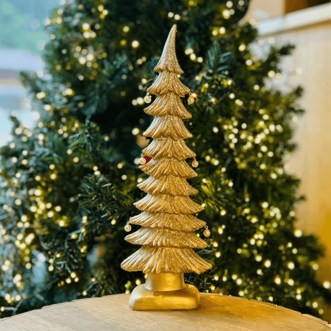 Mini Árvore de Natal Dourado – 42 cm