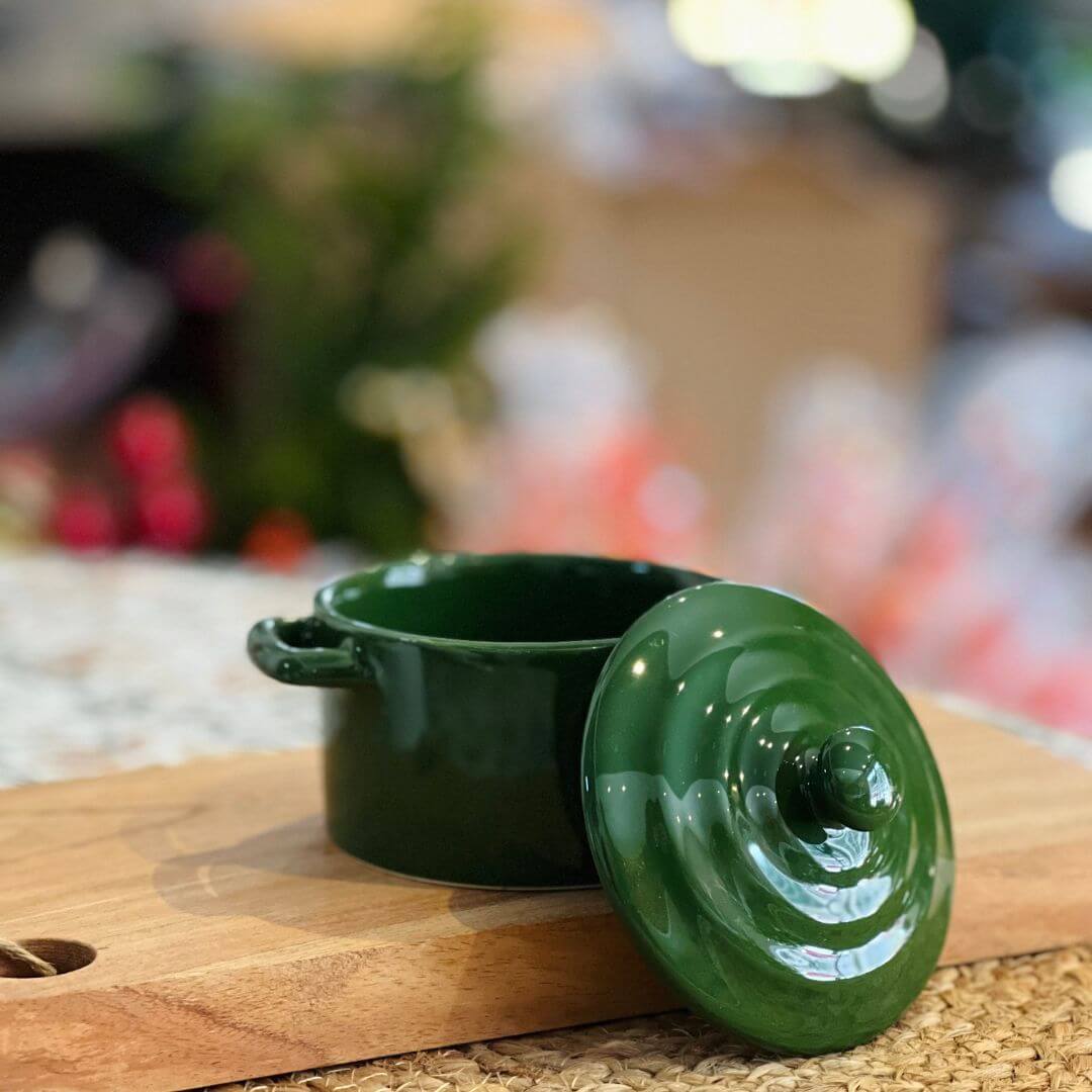 Caçarola Verde Cromo – Cerâmica