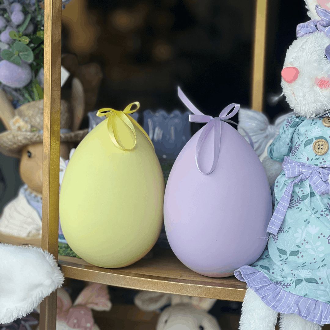 Ovo de Páscoa para Pendurar Lilás 18cm