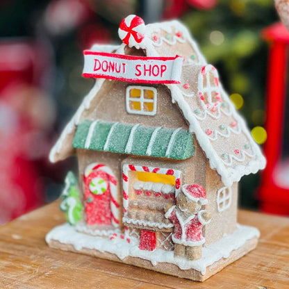 Donut Shop Resina Com Led - 25cm