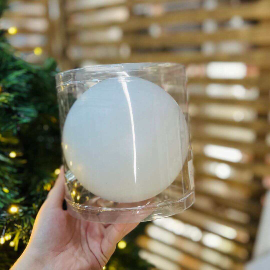 Bola Fosca Branca – 15cm