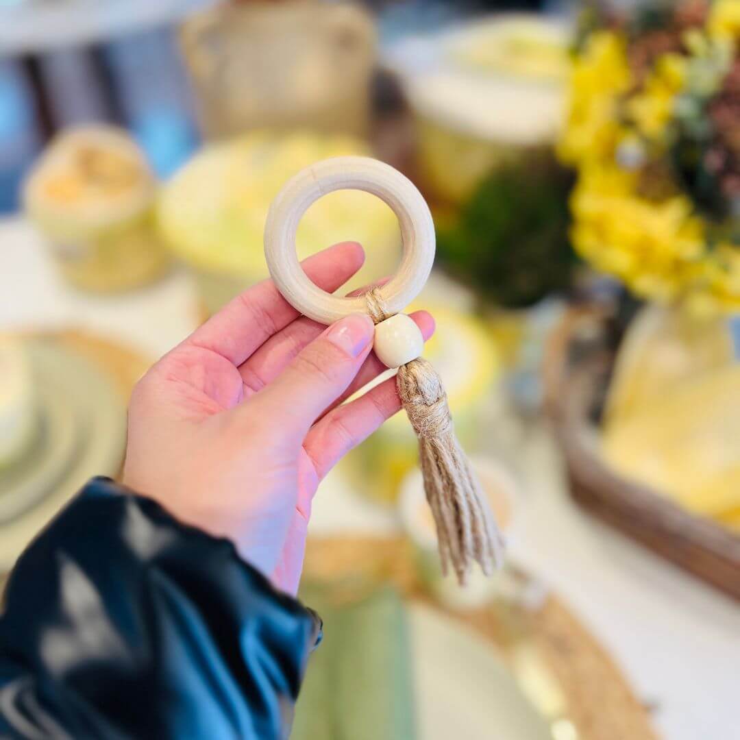 Anel de Guardanapo Quatro Peças Tassel