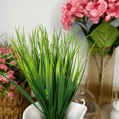 Buque Grama Plastico Verde 98 Folhas 39cm