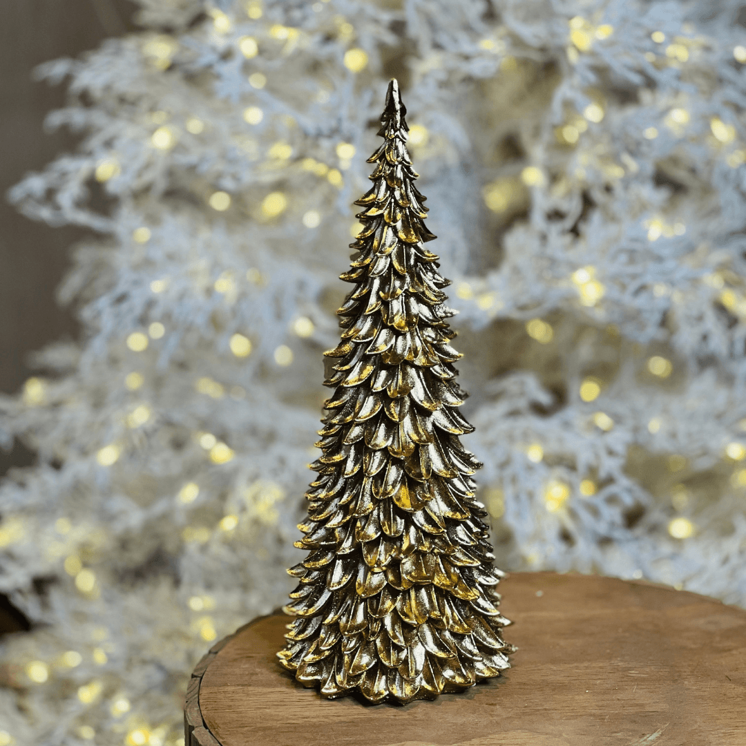 Árvore Decorativa Dourada – 45cm