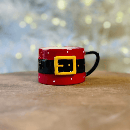 Caneca com Base Papai Noel - 12 cm