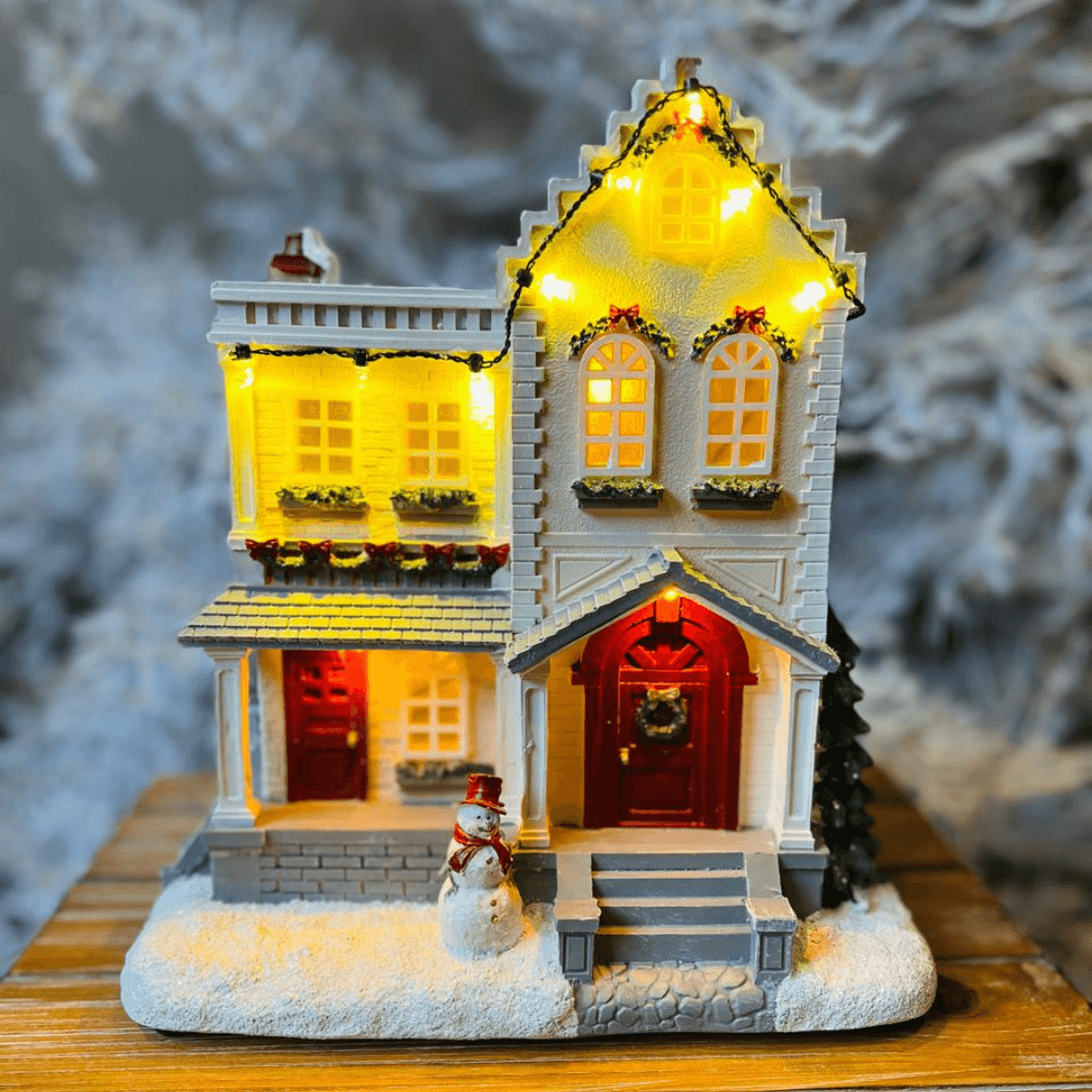 Casa Natalina Musical com Luz – 26,7cm