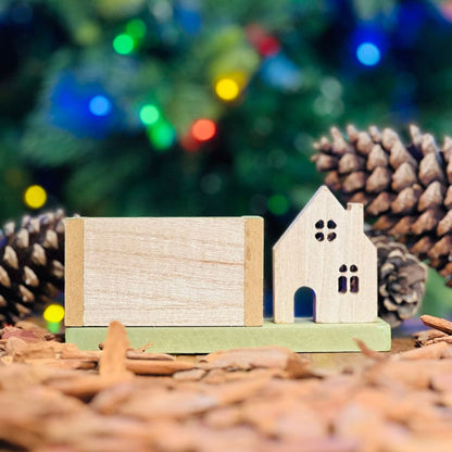 Calendário Casinha Verde - 15x4,5x7,7cm