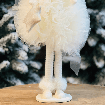 Fada Natalina Em Pé Segurando Estrela 50cm