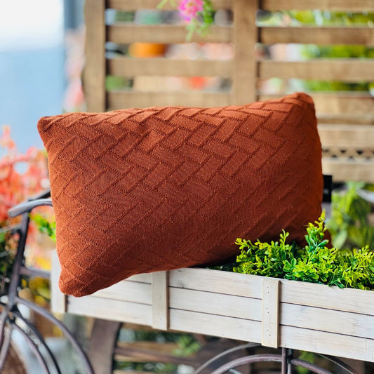 Almofada Tricot Link Terracota - 35cmx55cm (432192)