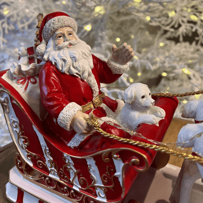 Noel Decorativo em Trenó com Rena – 32cm