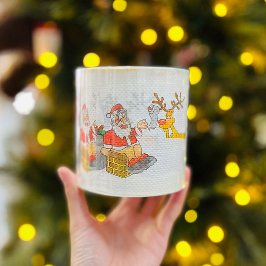 Papel Higiênico de Natal Decorativo - 30mtsx10cm