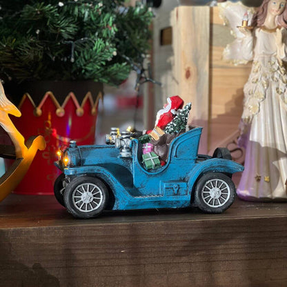 Vila Decorativa Carro Iluminado – 23cm