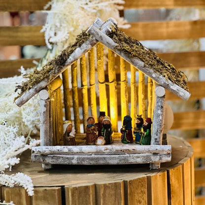 Casinha Decorativa em Madeira – 28cm