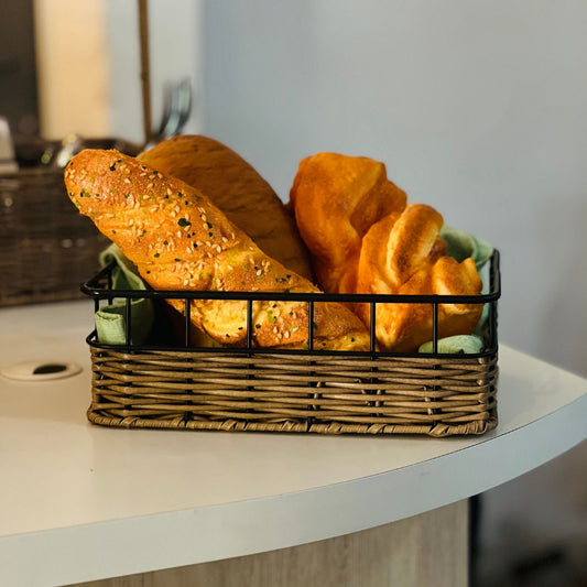 Cesta Retangular Alca Rattan