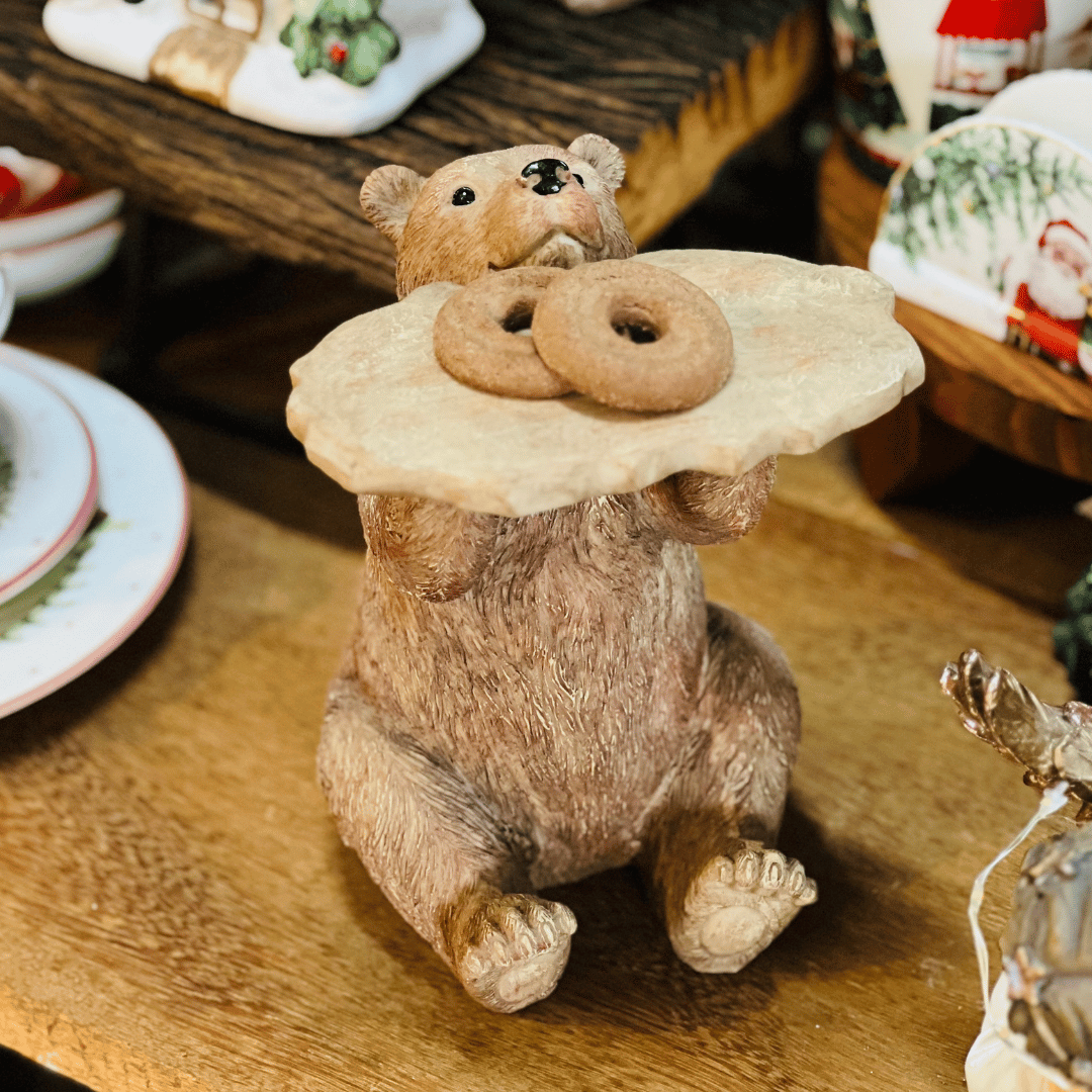 Urso de Natal Bandejinha do Coda - Floresta Encantada 18x22,5x14,4cm