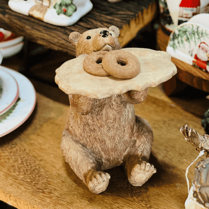 Urso de Natal Bandejinha do Coda - Floresta Encantada 18x22,5x14,4cm