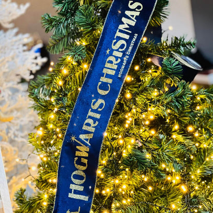 Fita Aramada Hogwarts Christmas - 10 cm x 4,57 m