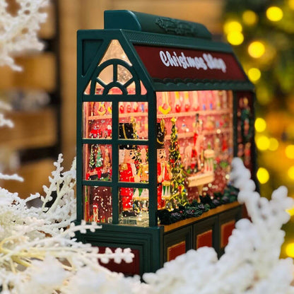 Cenario Loja Natalina Decorativa com LED – 21cm