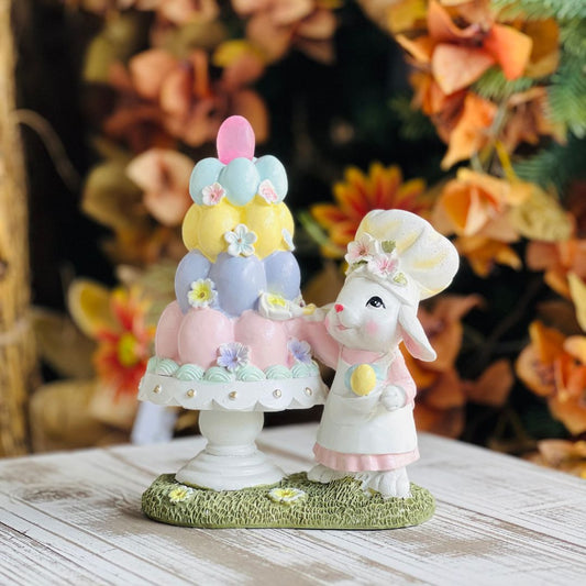 Coelho Confeitero Bolo Resina - 19cm