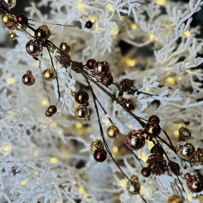 Pendente Berry Rose Gold e Pinhas – 1,40m