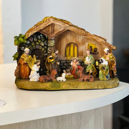 Presepio Musical Com Led - 35cm