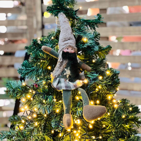 Boneca Natal Menina Sentada – 41cm